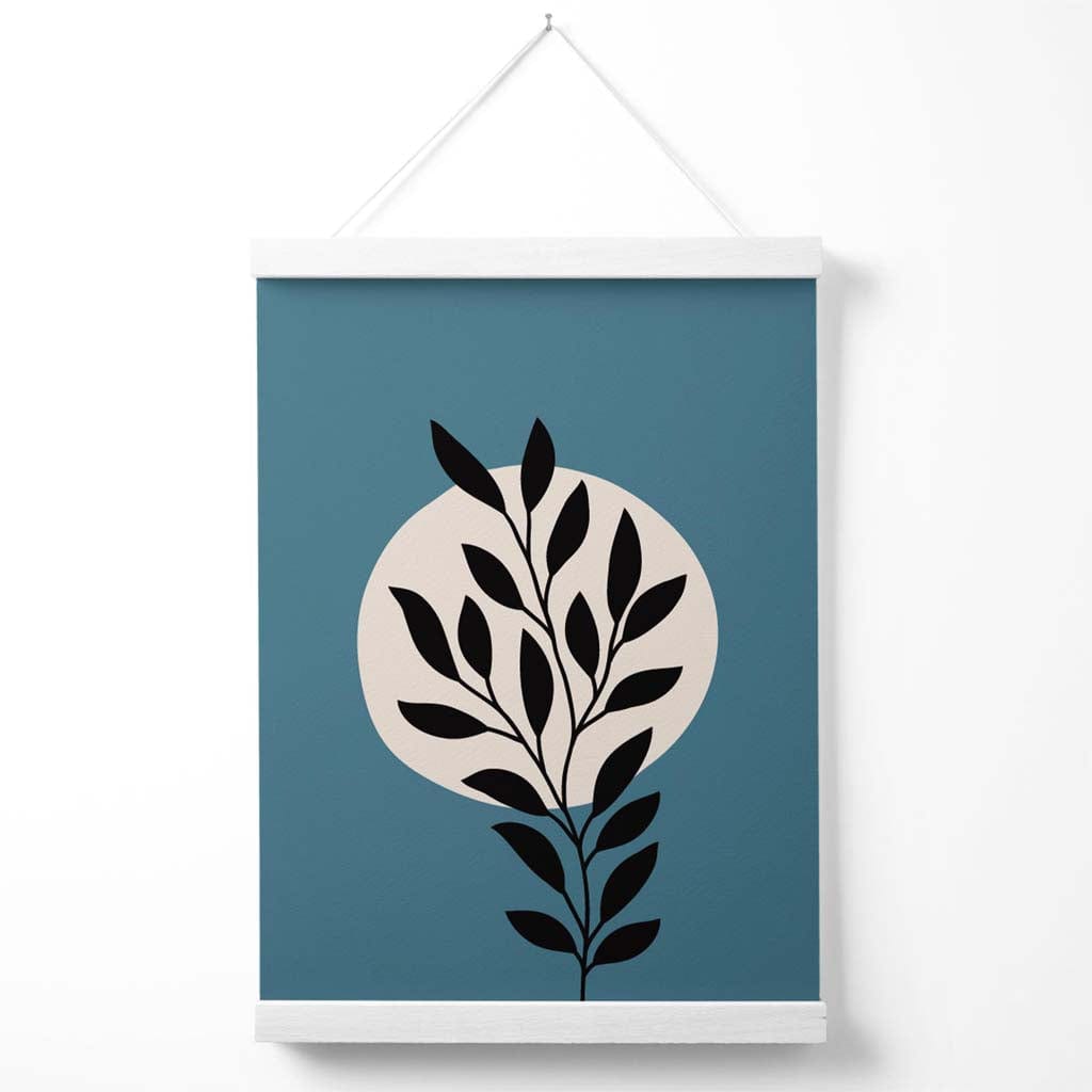 Boho Grafische Bloemenposter Met Hanger 2