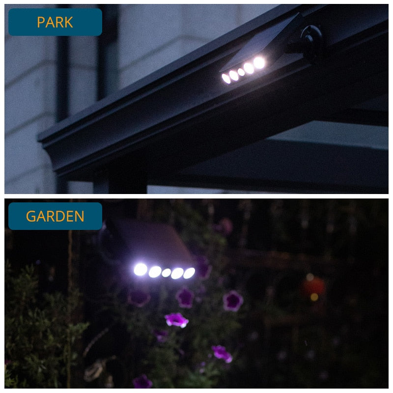 Buiten LED Lamp met Bewegingssensor en Zonne-energie 2