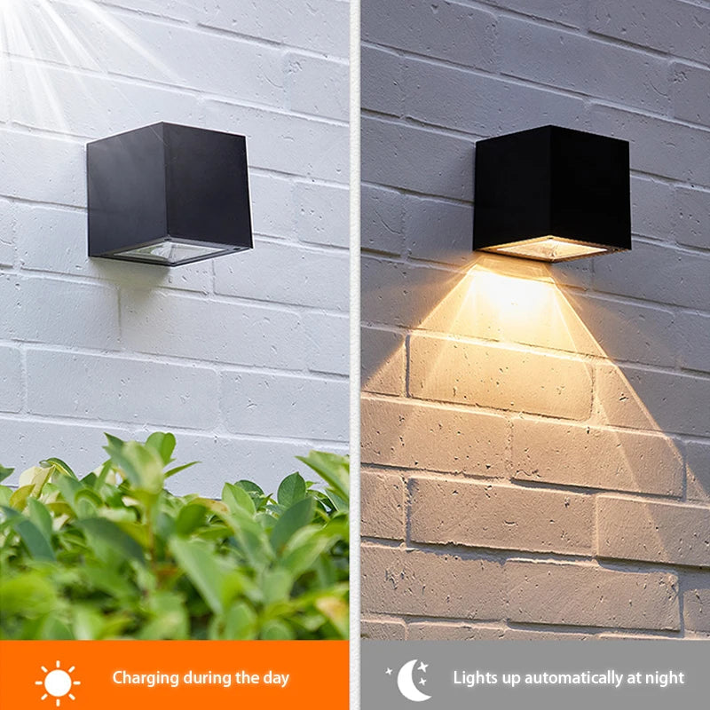 Buiten Wandlamp op Zonne-energie 2-in-1 3