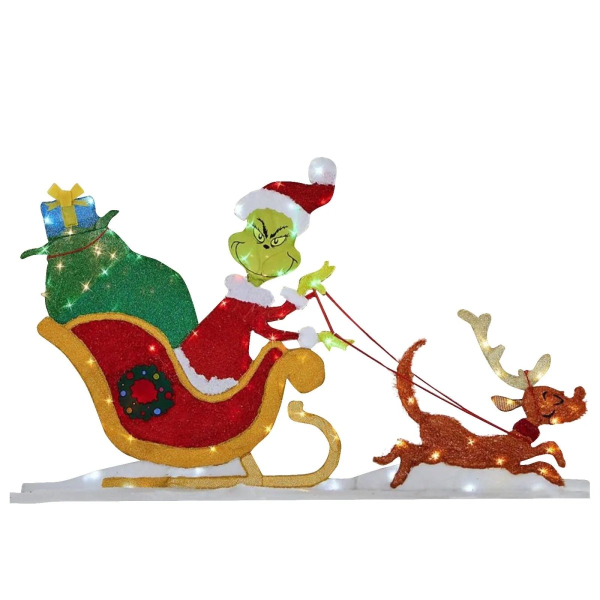 Buitendecoratie Grinch met LED-verlichting 4