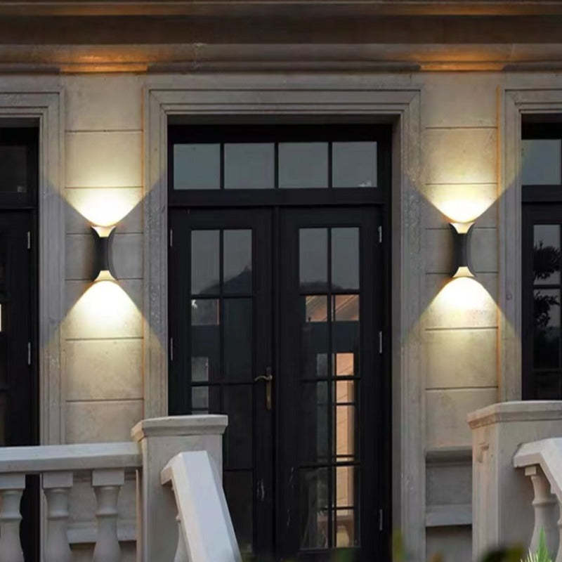 Buitenlamp Wandlamp Modern Zwart-Gouden Design voor Tuin en Terras 10