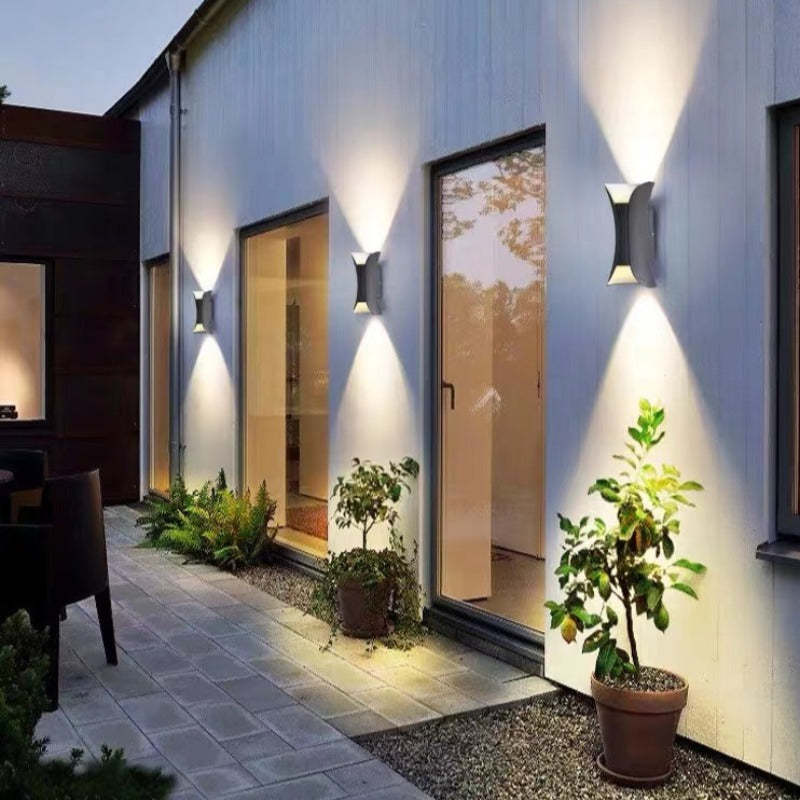 Buitenlamp Wandlamp Modern Zwart-Gouden Design voor Tuin en Terras 13