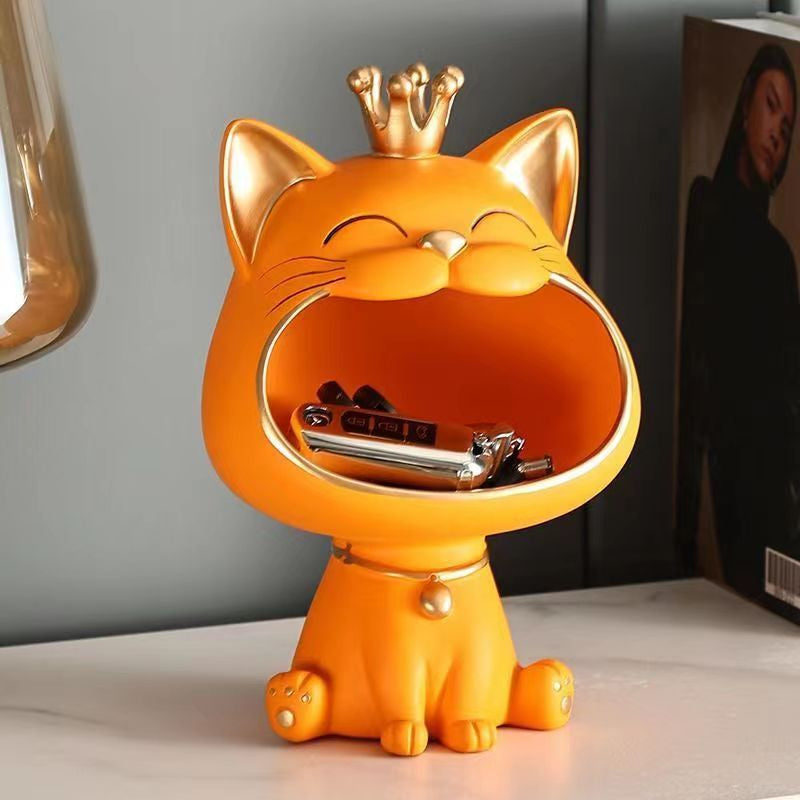 Charmante Gelukskat Beeld Feng Shui Maneki Neko 4