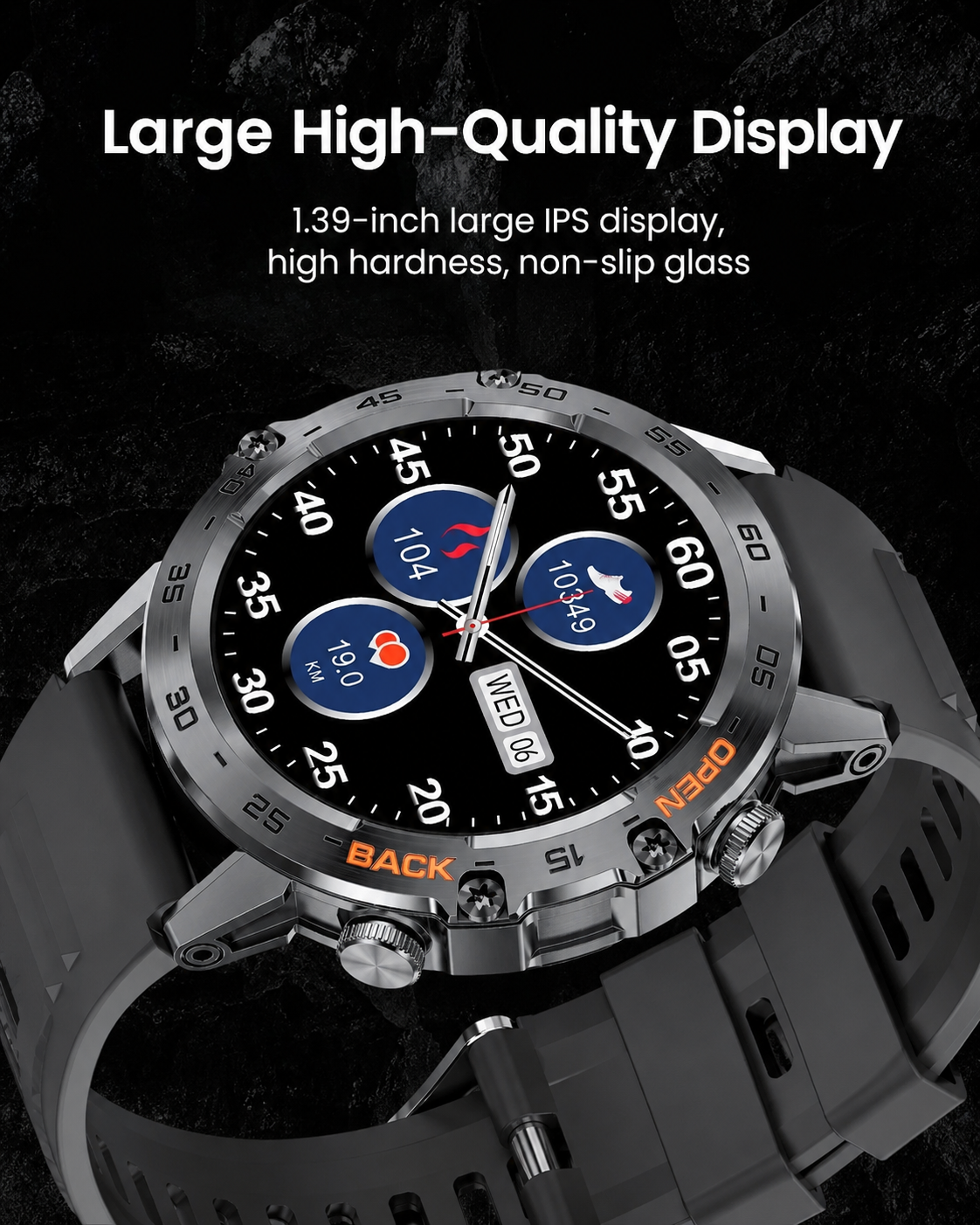 TitanX CombatFit S45 Heren Smartwatch met GPS