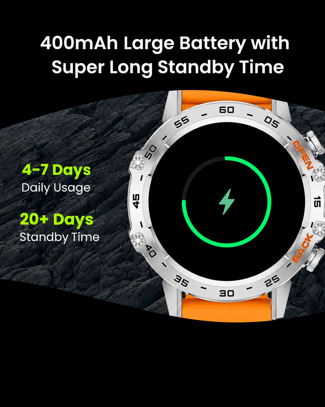 TitanX CombatFit S45 Heren Smartwatch met GPS