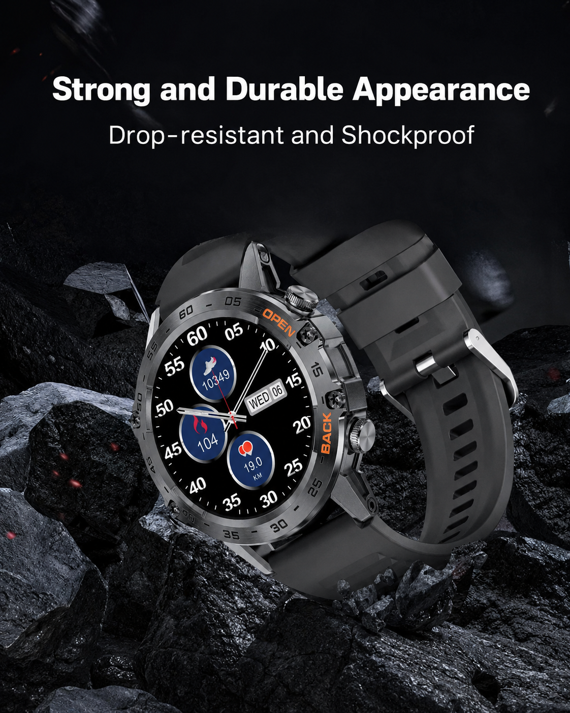 TitanX CombatFit S45 Heren Smartwatch met GPS