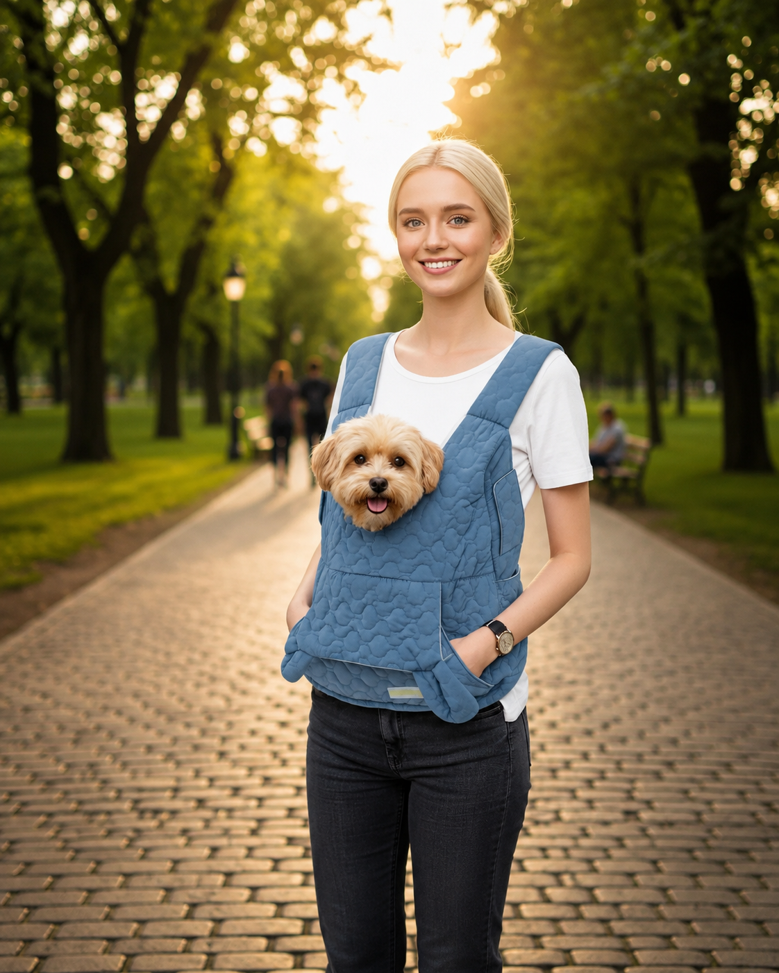 Draagtas Voor Honden Waterdicht Met Ademend Ontwerp En Verstelbare Schouderriem