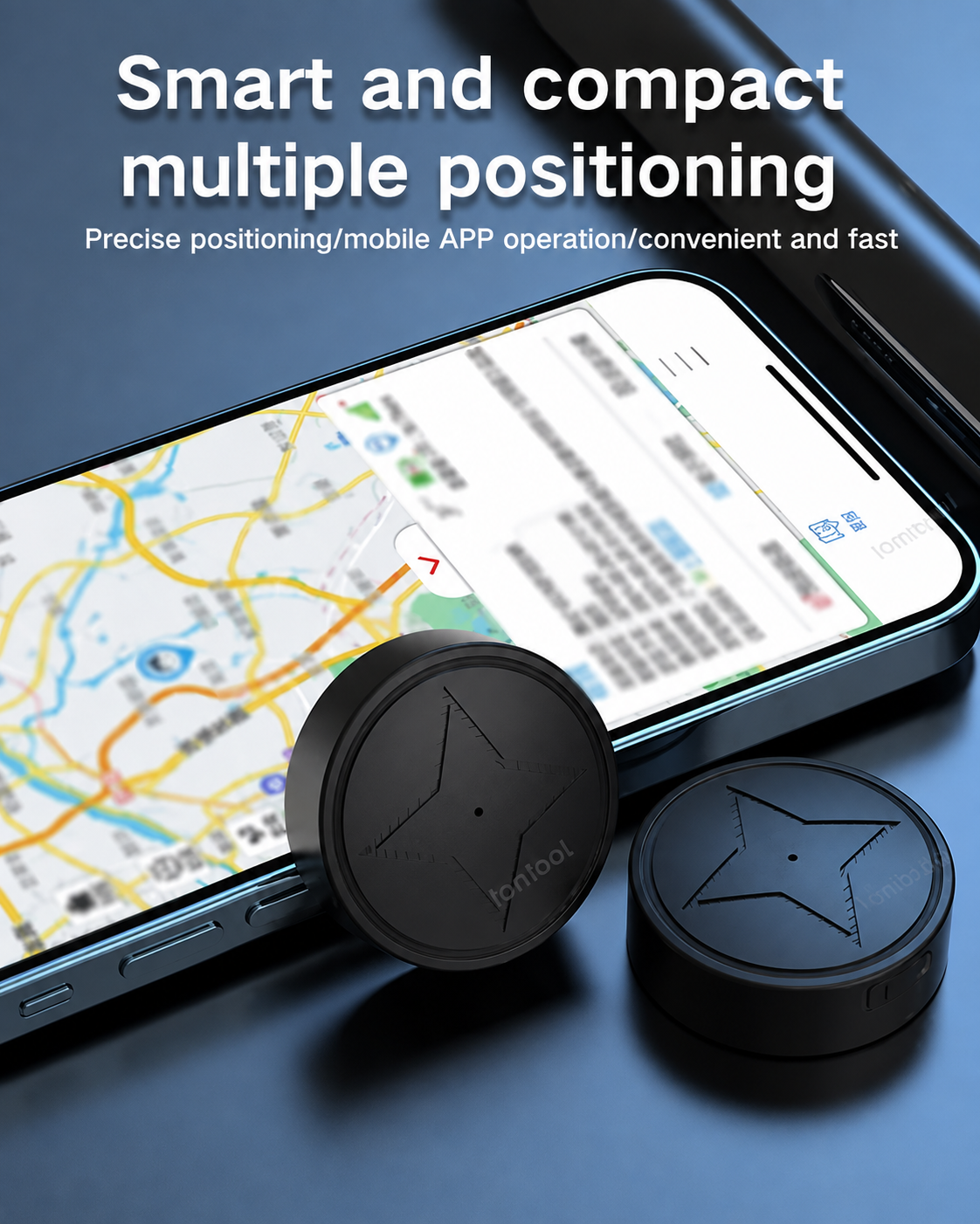 GPS Tracker Zonder Abonnement Voor Auto's Met Magnetische Bevestiging
