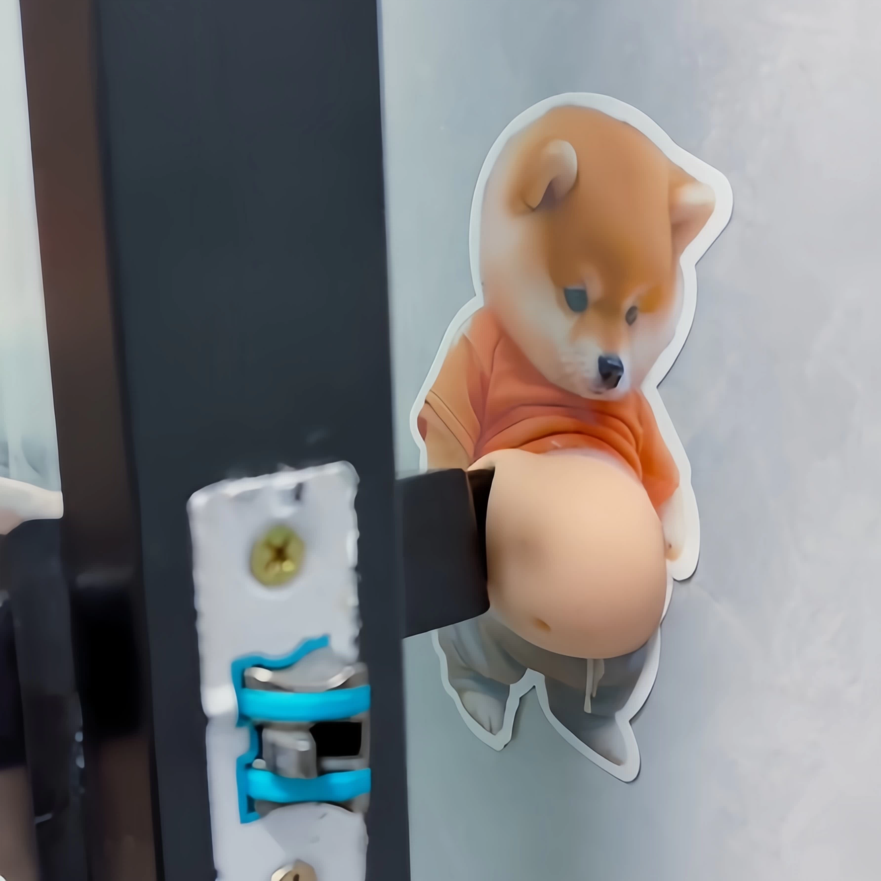 Chubby Shiba Stickerbeschermer voor Meubels 1