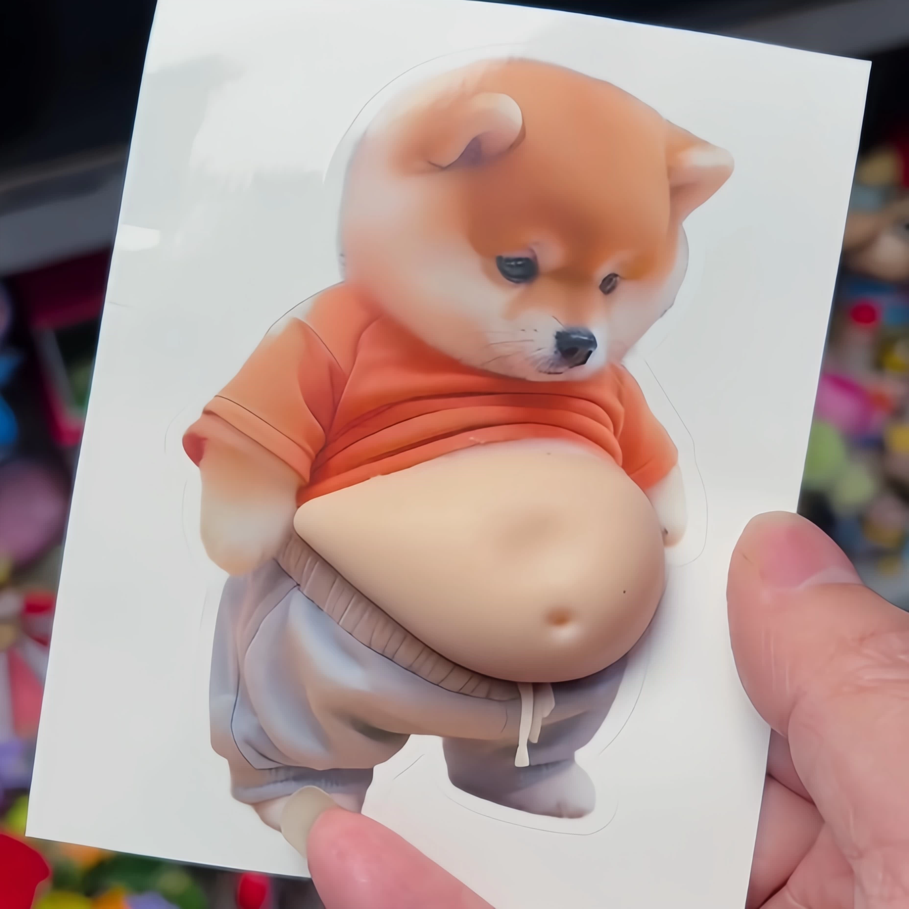 Chubby Shiba Stickerbeschermer voor Meubels 2