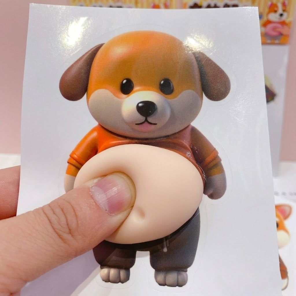 Chubby Shiba Stickerbeschermer voor Meubels 3