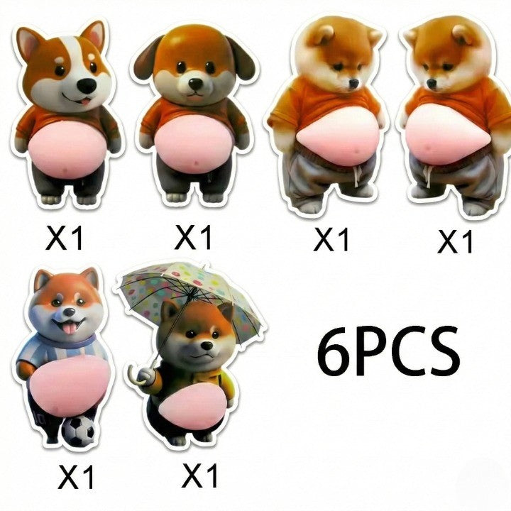 Chubby Shiba Stickerbeschermer voor Meubels 9