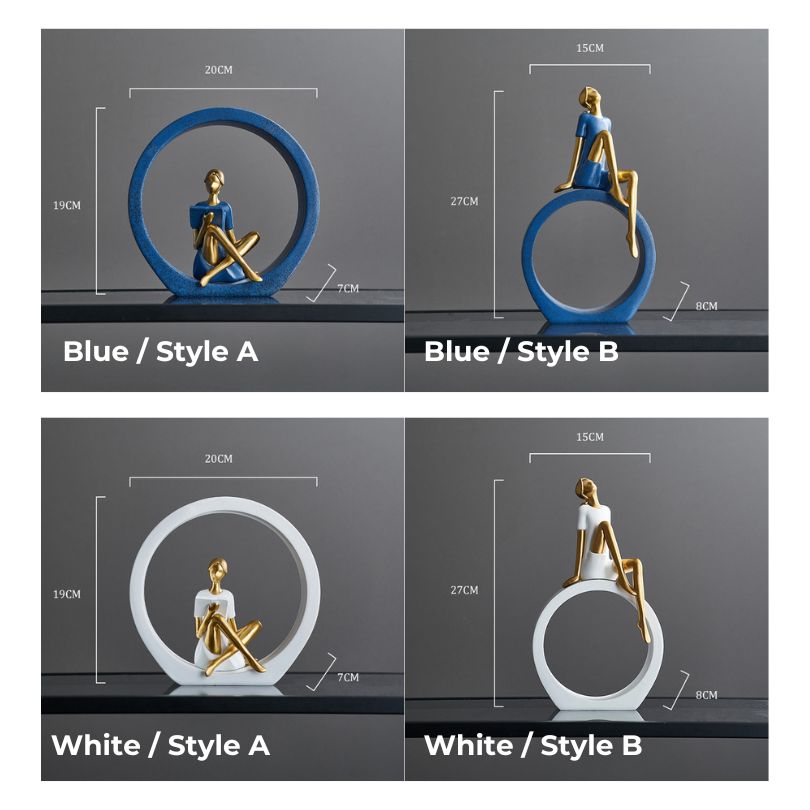 Creatief Meisje Bureau Ornament Modern Design 0