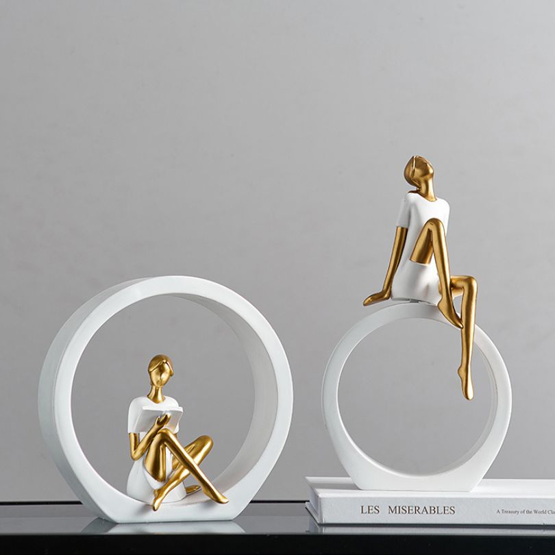 Creatief Meisje Bureau Ornament Modern Design 3