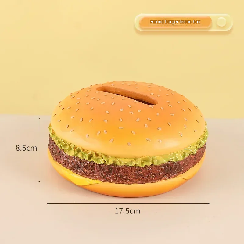 Creatieve Tissuehouder Hamburger Design voor Speelse Interieurs 0