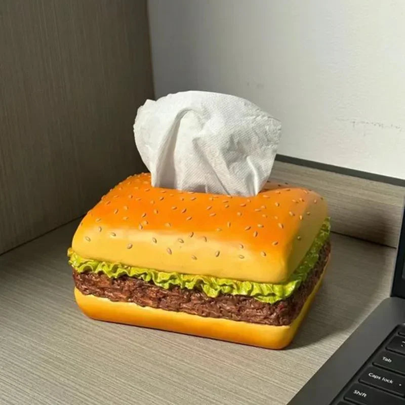 Creatieve Tissuehouder Hamburger Design voor Speelse Interieurs 2