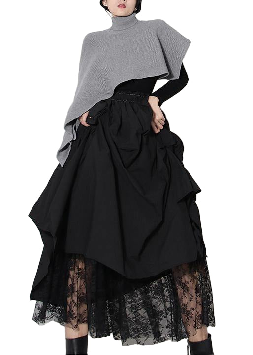 Dames Asymmetrische Zomerrok met Patchwork Design 0