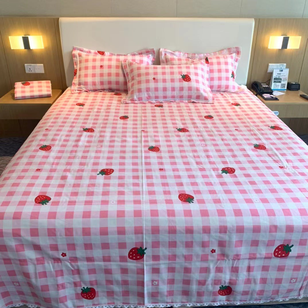 Dames Beddengoedset Modern Ruitpatroon 8
