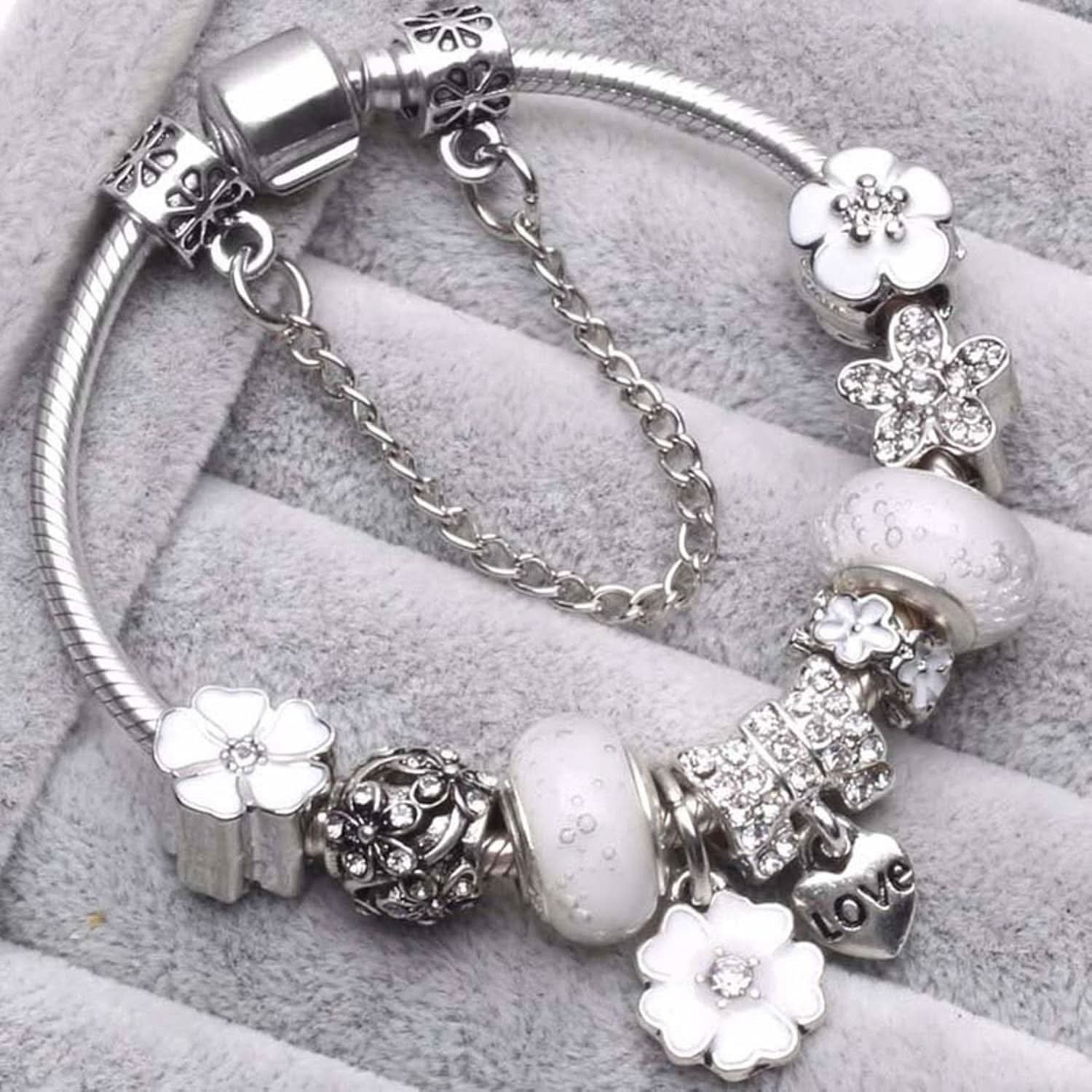 Dames Bedelarmband Bloemontwerp 5