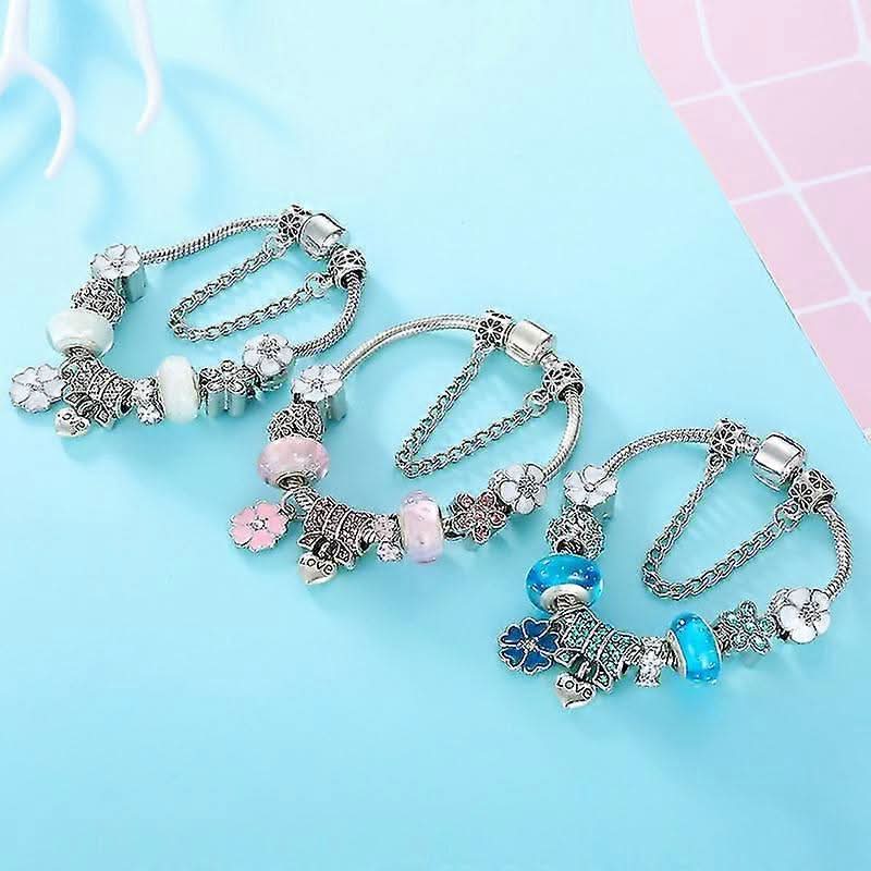 Dames Bedelarmband Bloemontwerp 7