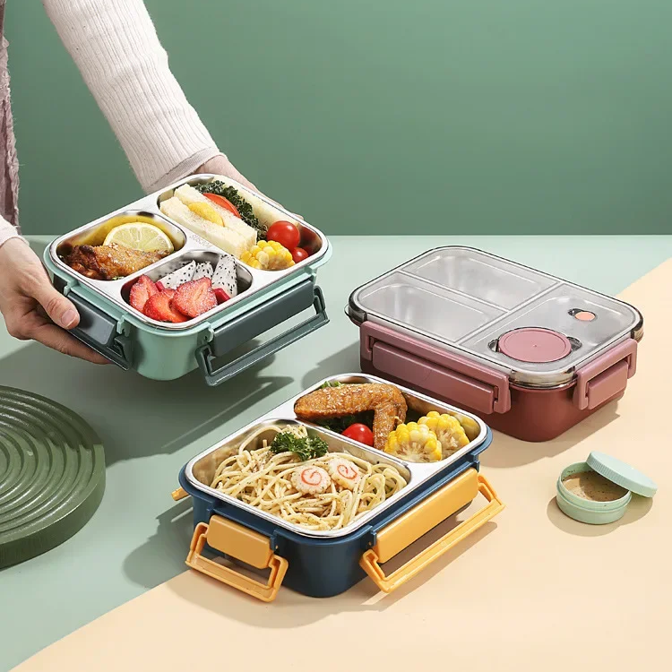 Dames Bento Lunchbox Geïsoleerd Met Compartimenten 2
