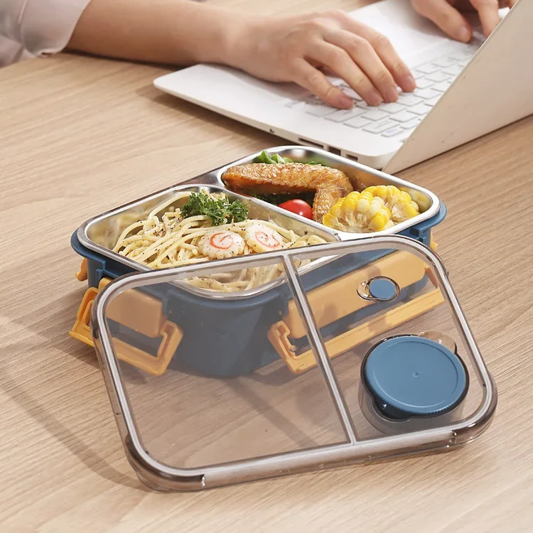 Dames Bento Lunchbox Geïsoleerd Met Compartimenten 6