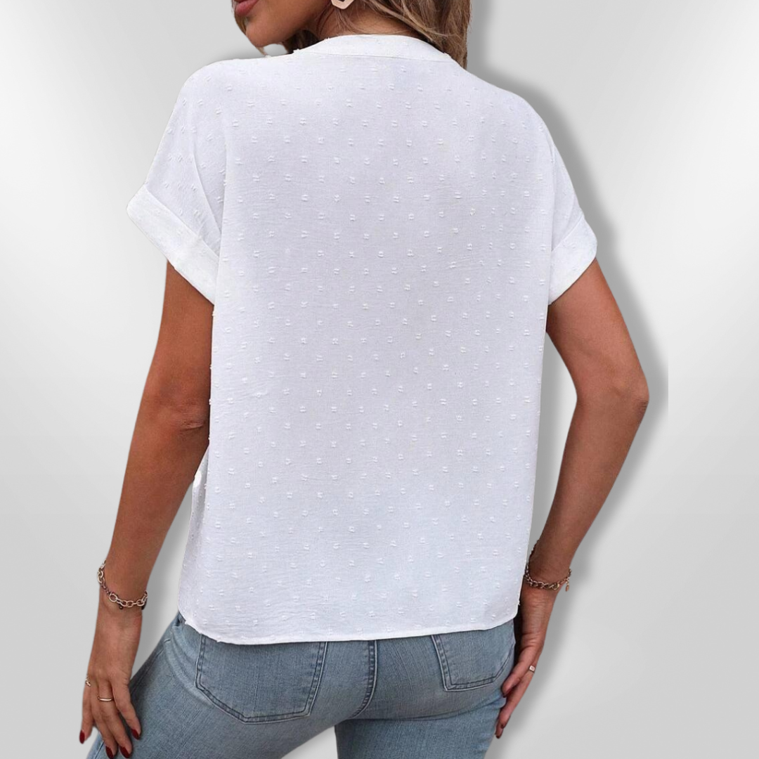 Dames Blouse Classique Met Knopen Lichtgewicht 1