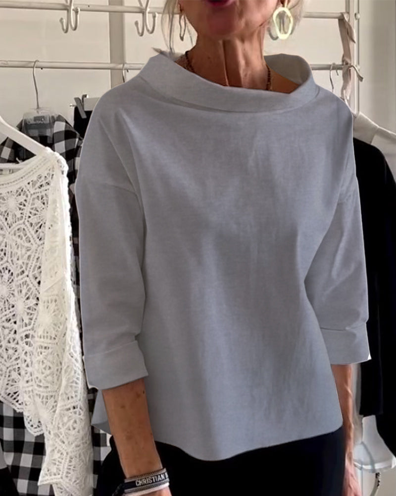 Dames Blouse Hoogwaardige Stof Tijdloos Design 4
