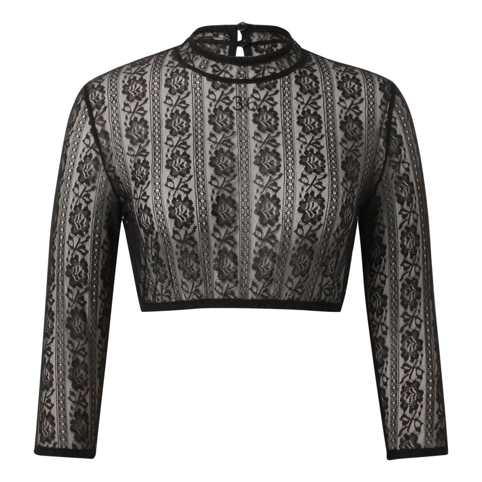 Dames Blouse Korte Mouwen met Kant voor Traditionele Dirndl 2