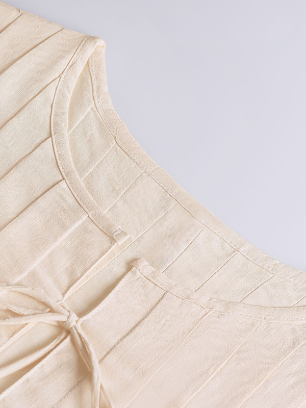 Dames Blouse van Katoen en Linnen met Bandjes 3