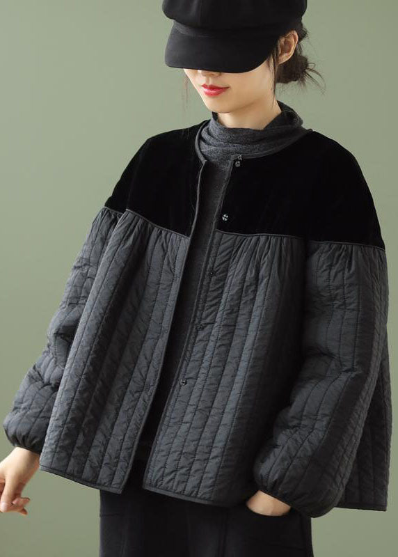 Dames Boho Winterjas met Lange Mouwen en O-hals 2