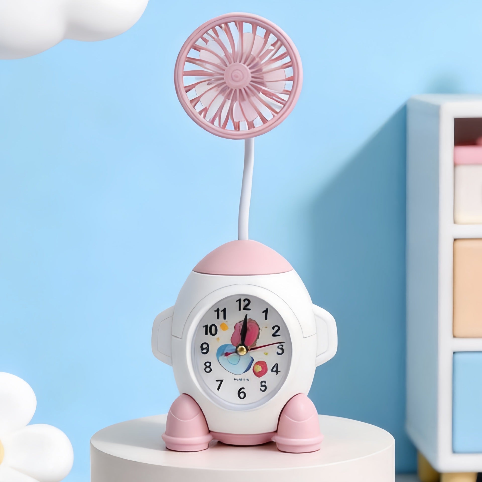 Dames Bureauklok met Ventilator en Modern Ontwerp 4