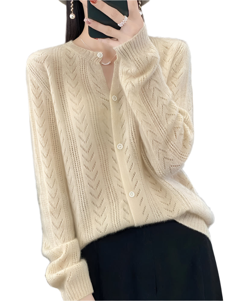 Dames Cardigan van 100% Wol Santorini 0