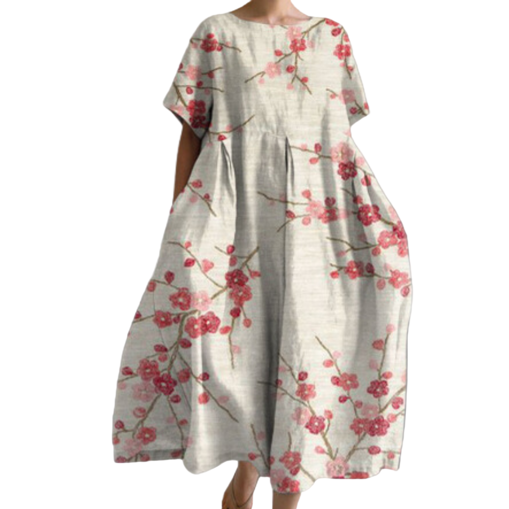 Dames Casual Jurk Ronde Hals voor Zomer Kleding en Stijlvolle Dameskleding 0