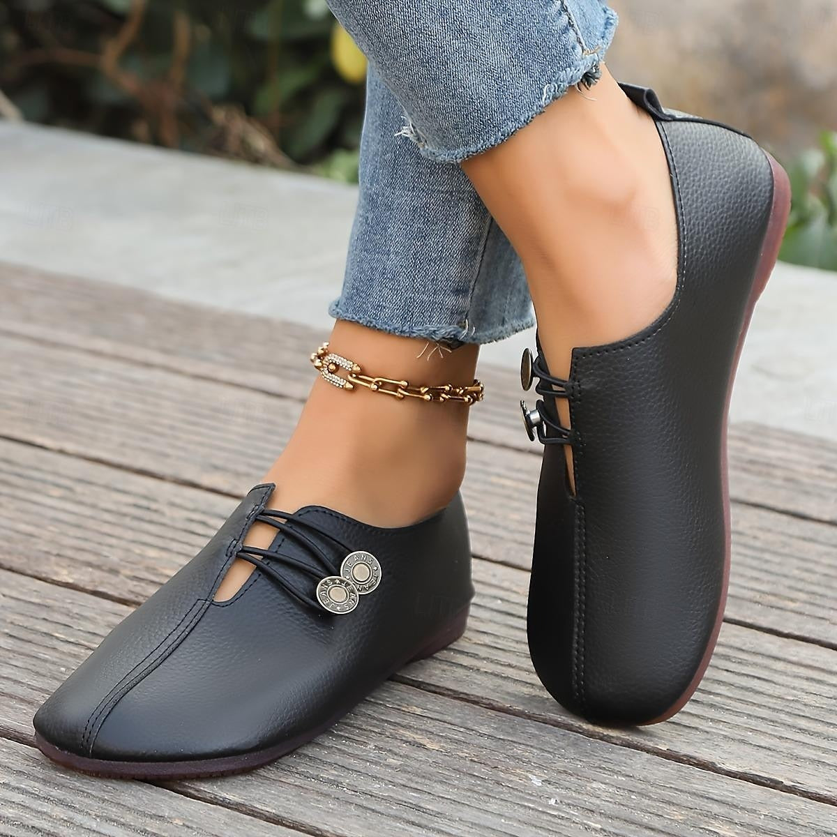 Dames Casual Loafers met Band 1