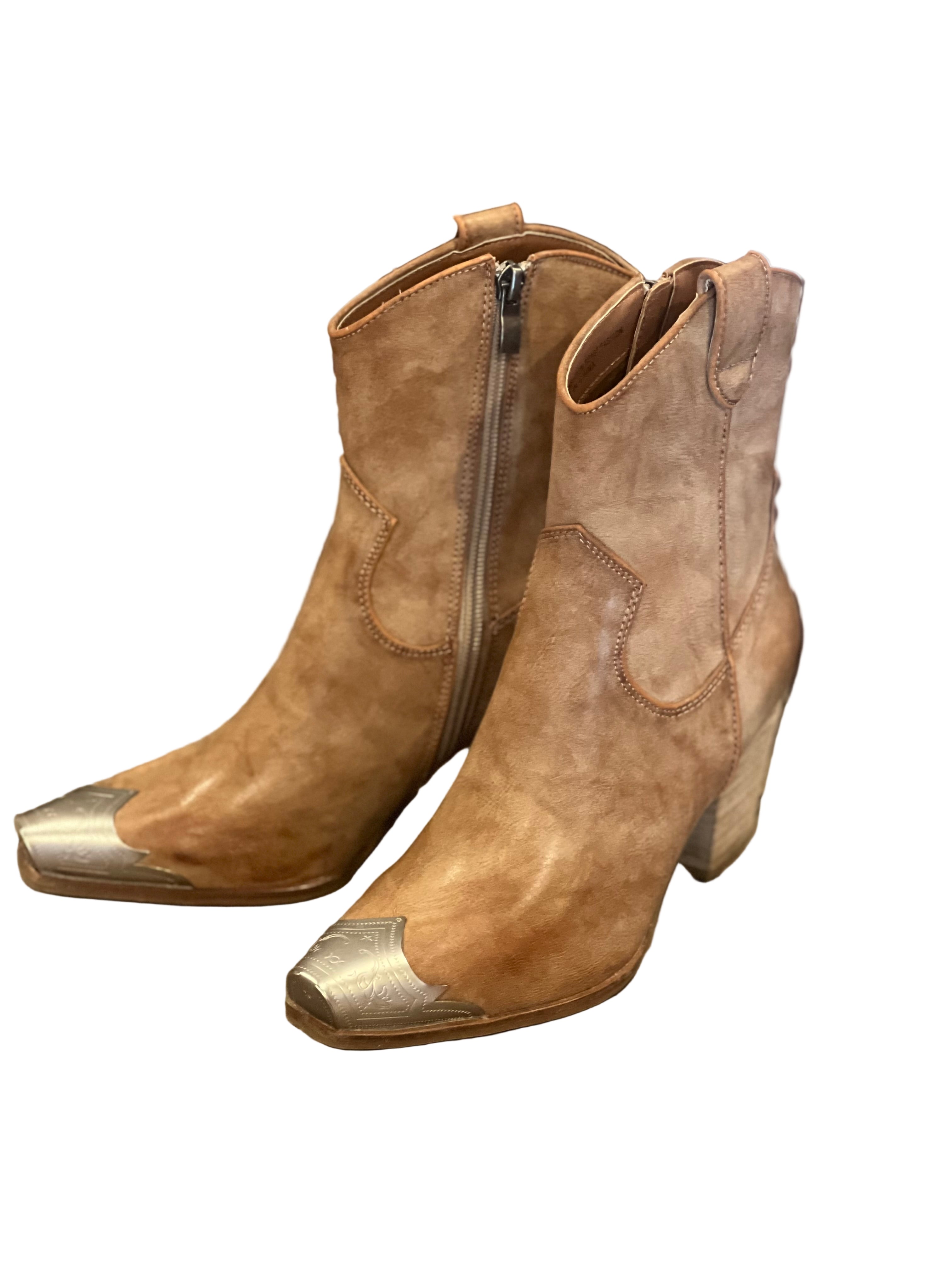 Dames Casual Western Boots Nubuck 0