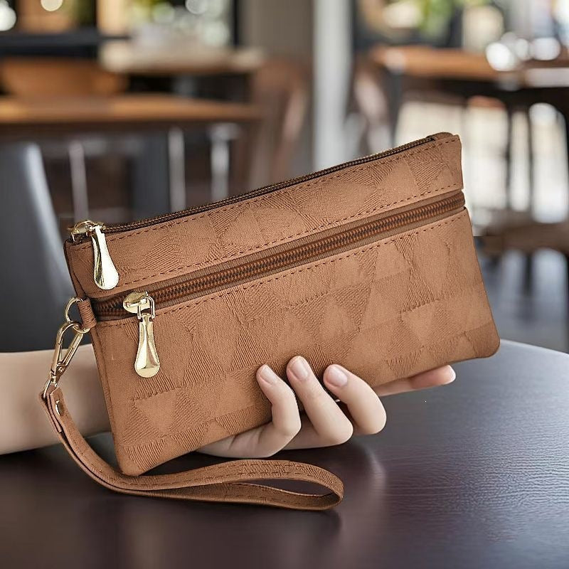 Dames Clutch Modern Design Met Ritssluiting 2