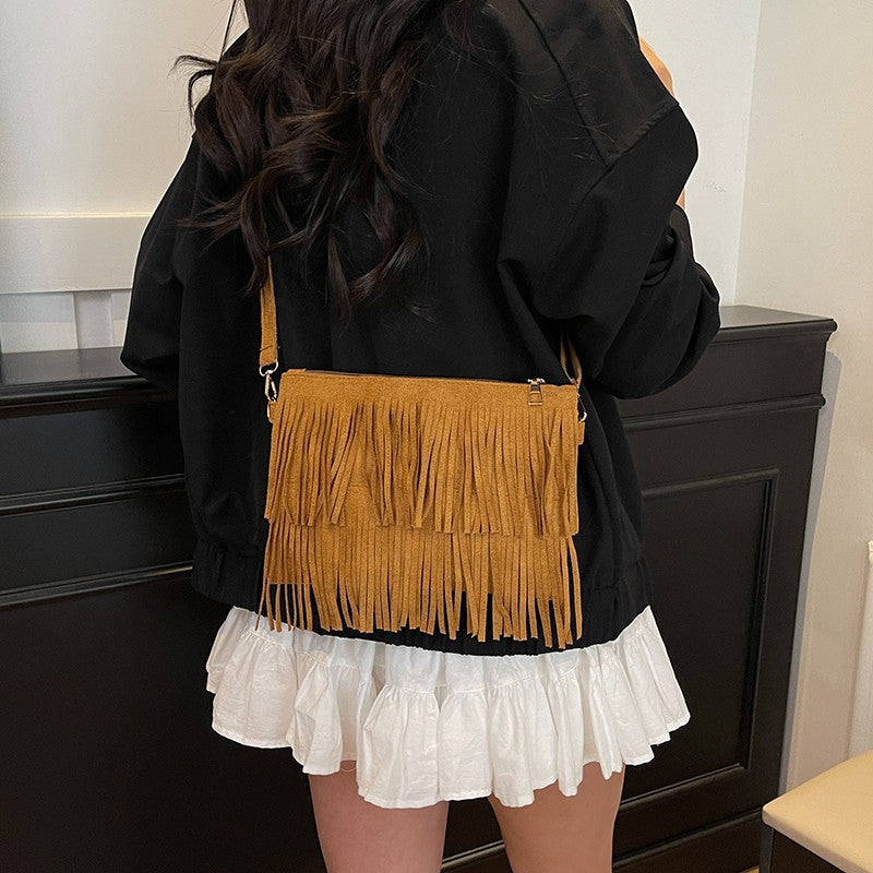 Dames Crossbody Tas Met Franjes Trendy Design 4