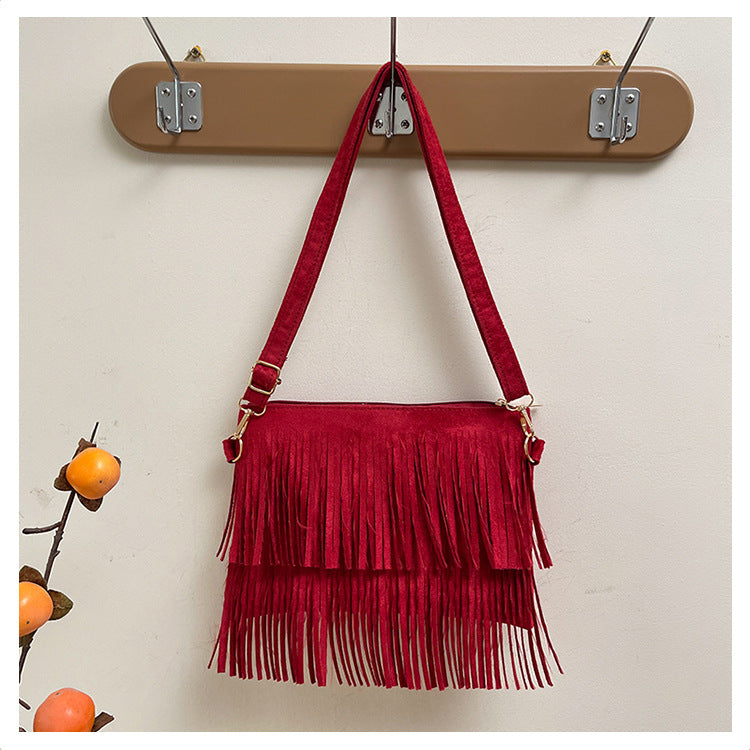 Dames Crossbody Tas Met Franjes Trendy Design 6