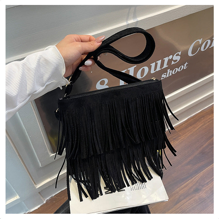 Dames Crossbody Tas Met Franjes Trendy Design 7