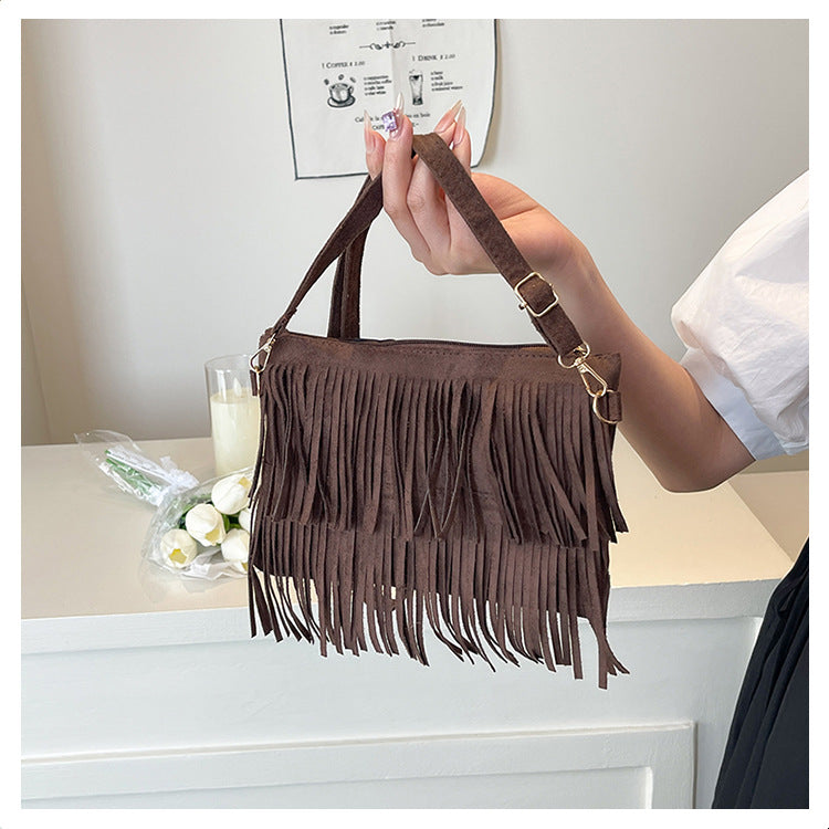 Dames Crossbody Tas Met Franjes Trendy Design 8