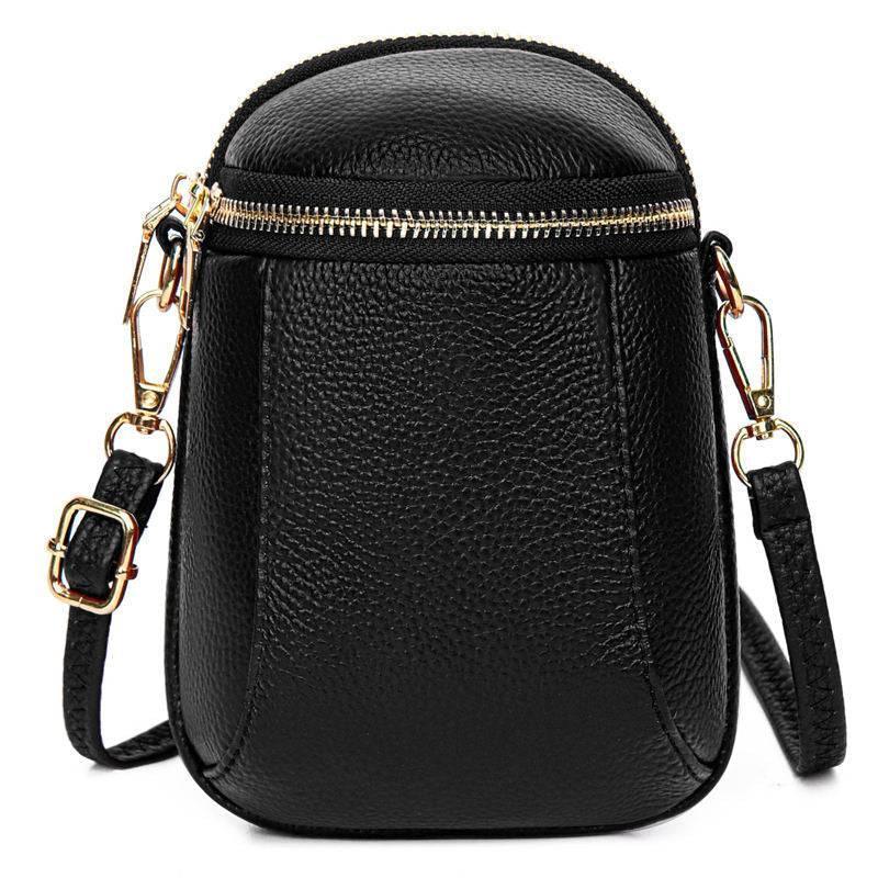 Dames Crossbody Tas Vegan Leer Compact Met Verstelbare Schouderband 0
