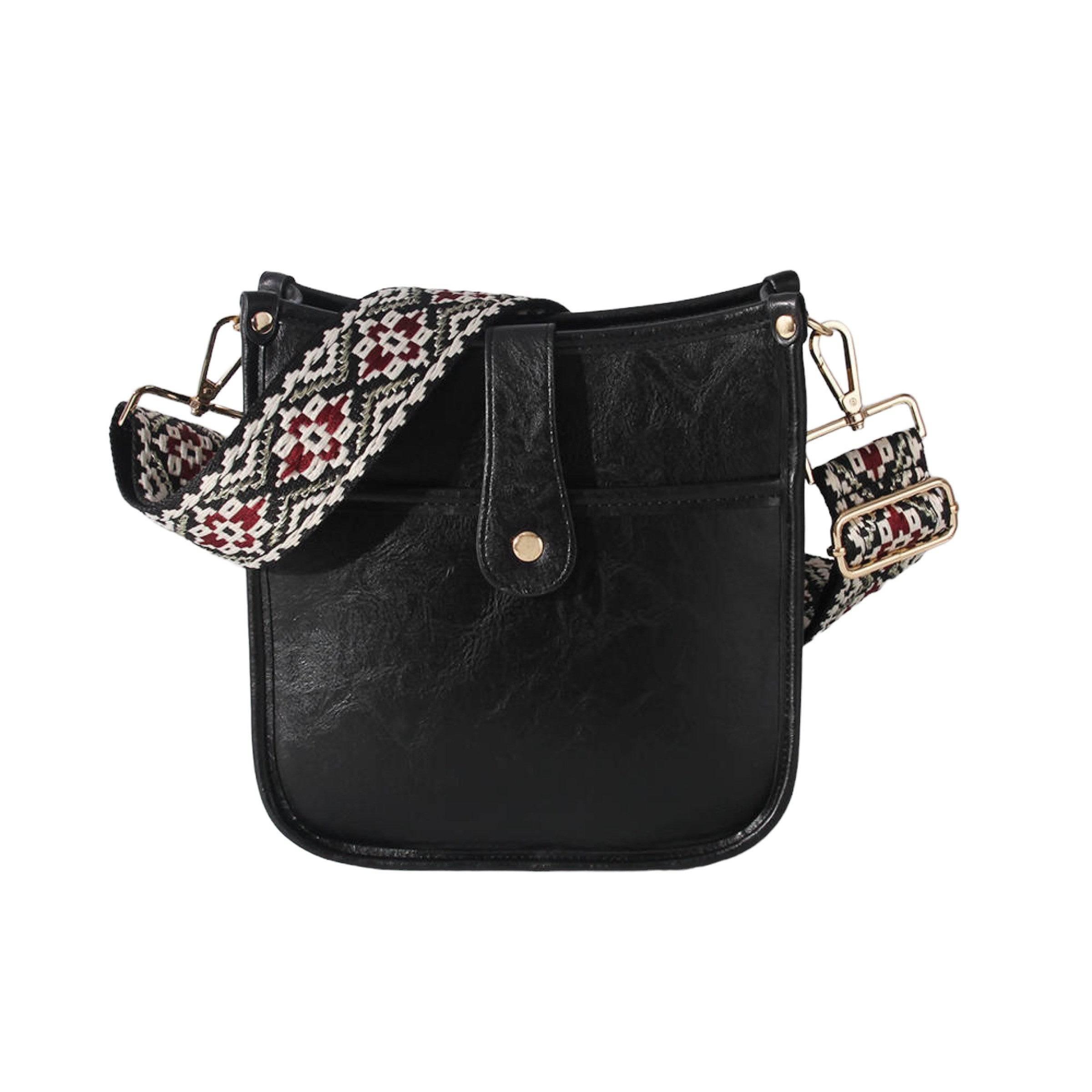 Dames Crossbody Tas Vegan Leer Gitaarriem Stijlvol en Functioneel 3