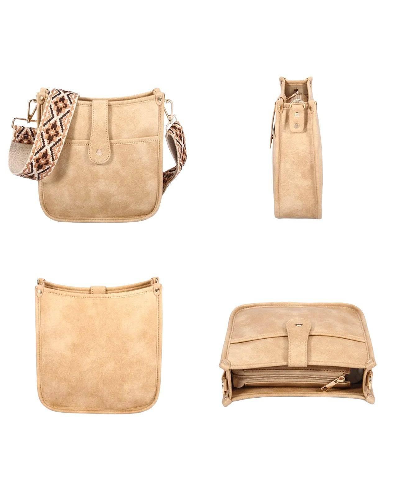 Dames Crossbody Tas Vegan Leer Gitaarriem Stijlvol en Functioneel 7