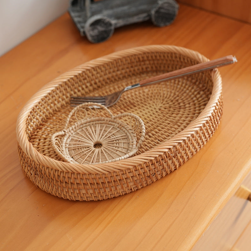 Dames Decoratieve Mand Ovaal Stijlvol 4