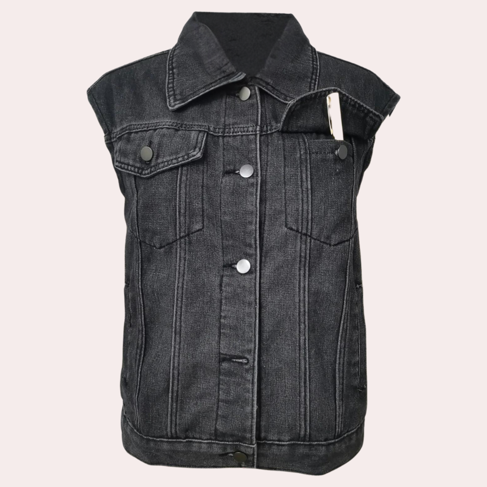 Dames Denim Vest Klassiek 3