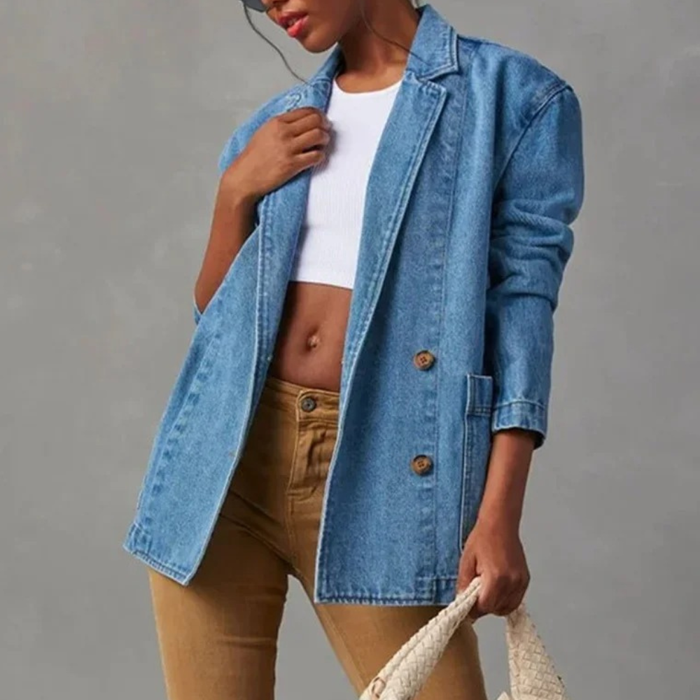 Dames Denimjacke Casual Stijl 3