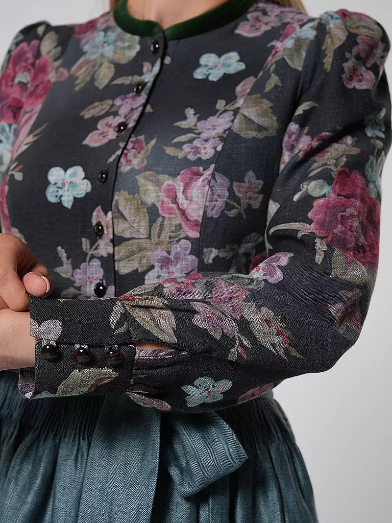 Dames Dirndljurk Vintage Stijl met Bloemmotief 3