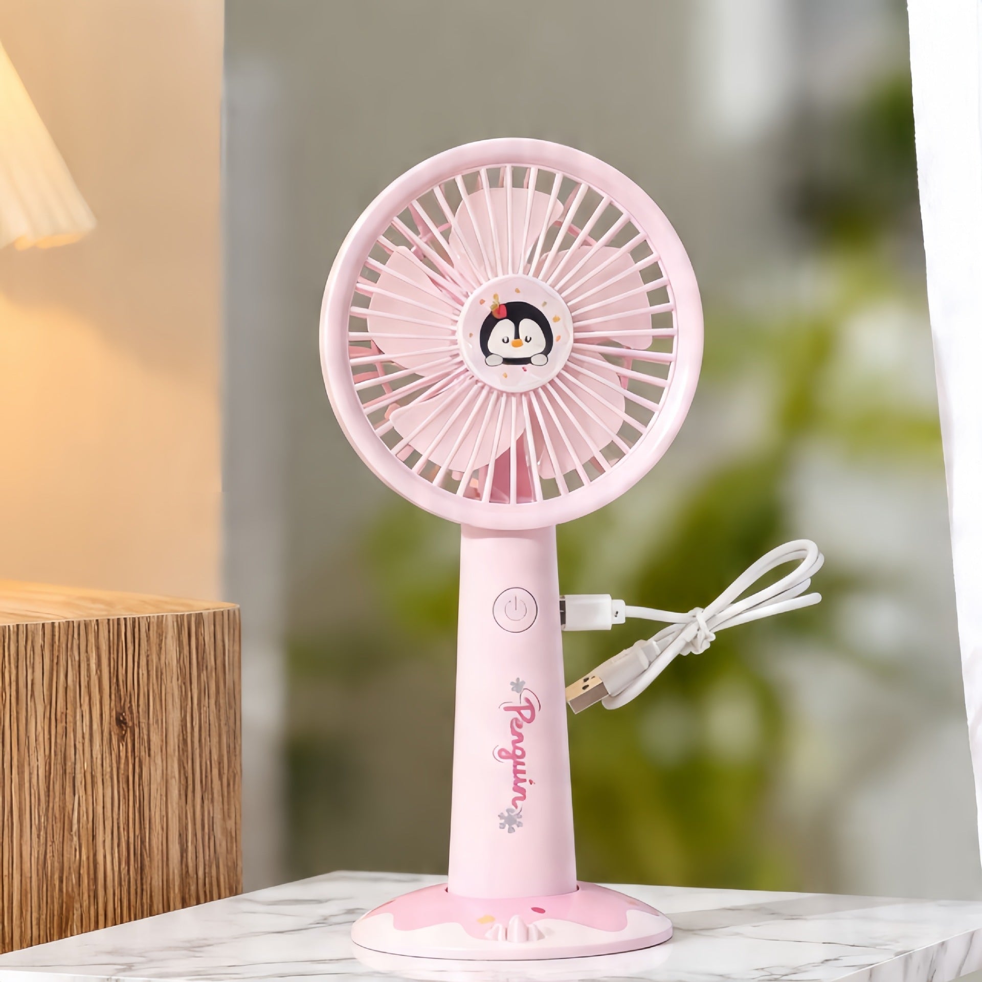 Dames Draagbare Bureauventilator Modern Design 4