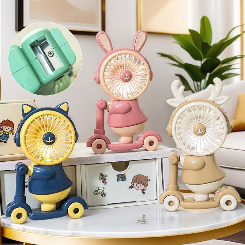 Dames Draagbare Handventilator met Creatief Dierenontwerp 2